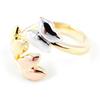 3 Tone 'Butterfly Light' Gold Plated Ring