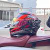 Мотоциклетный шлем Полный шлем можно оснастить Bluetooth-гарнитурой Мужской всесезонный шлем для езды на электровелосипеде