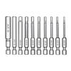 Набор из 10 шт. 60 мм Шестигранные Биты для Отвертки Стальные Магнитные Биты для Отвертки