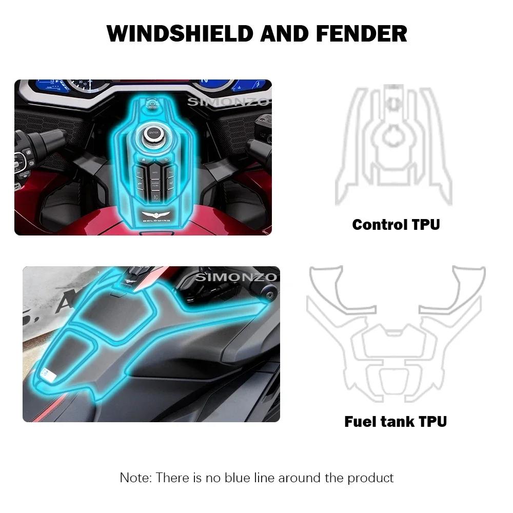 New Goldwing GL1800 Motorcycle Invisible Cover PPF TPU Protective Film For Honda Gold Wing 1800 Scratch Stickers Protector Film