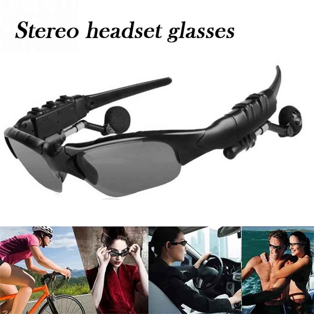 Motorcycle Headset Bluetooth Riding Glasses Wireless Headphones with Microphone Polarized Sunglasses Handsfree Call Earphones