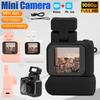 Mini Camera with Screen HD 1080p Portable Video Recorder with Flash Light and Battery Dock Digital Camera Small Camera