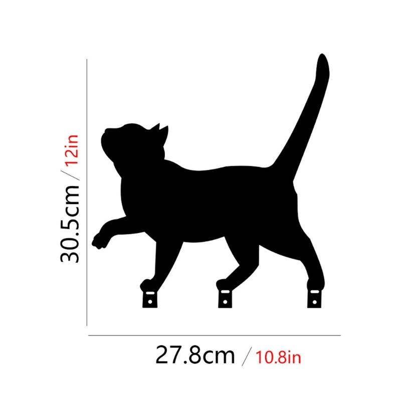 Металлические садовые украшения Металлические садовые животные Садовые колышки Садовые украшения в виде кошек Уличный садовый вкладыш для клумб Газон