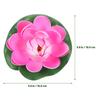 5 шт. Декор Имитация Цветка Лотоса Плавающие Искусственные Лотосы для Водных Садов Прудов Фонтанов Аквариумов Патио Домашний Декор