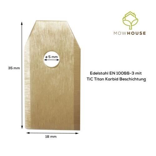 Lames de tondeuse - mowhouse - set de lames - titan renforcé - compatibles husqvarna/gardena - 30 lames