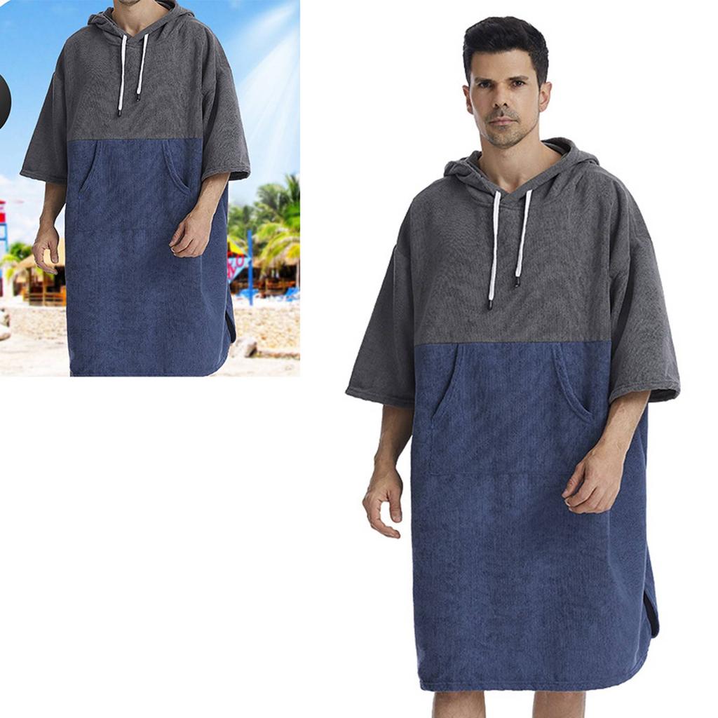 Быстросохнущие банные полотенца, халат для переодевания в бассейне, быстросохнущее пончо, полотенце с капюшоном для серфинга и дайвинга, пляжная накидка, ветрозащитная и теплая