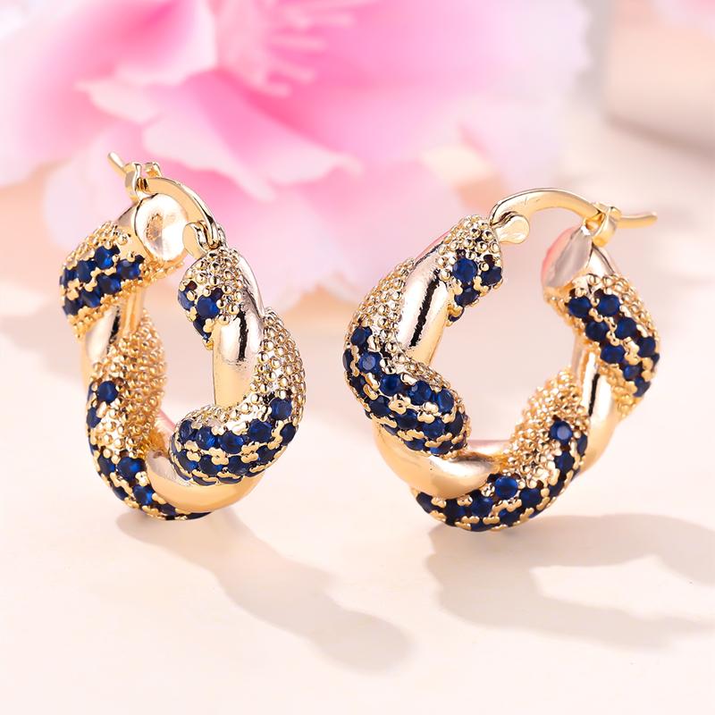 Модные геометрические витые толстые серьги-кольца, модные золотые серьги, большие круглые серьги для женщин, ювелирные изделия в стиле панк, хип-хоп, подарок