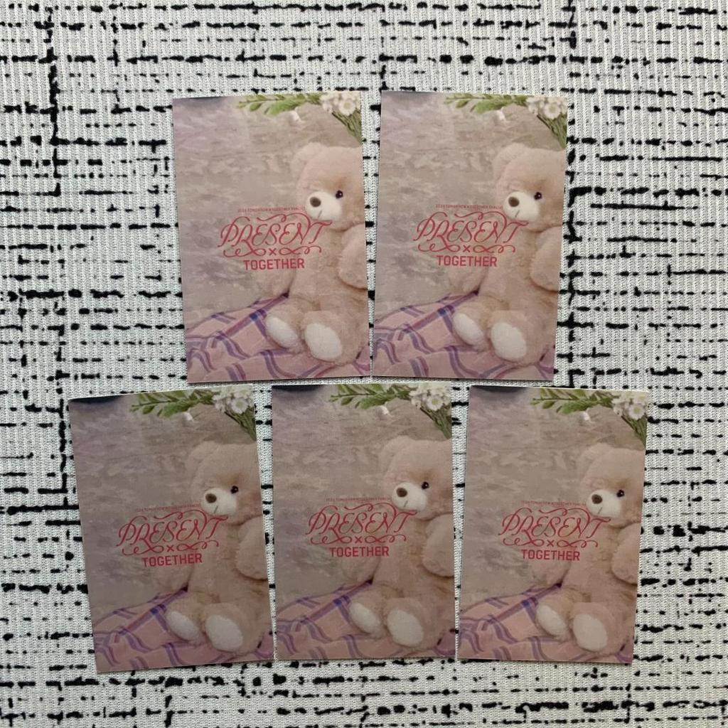 [USED] TXT FANLIVE MOAZONE Trading Cards Fanmeeting 5 Pieces