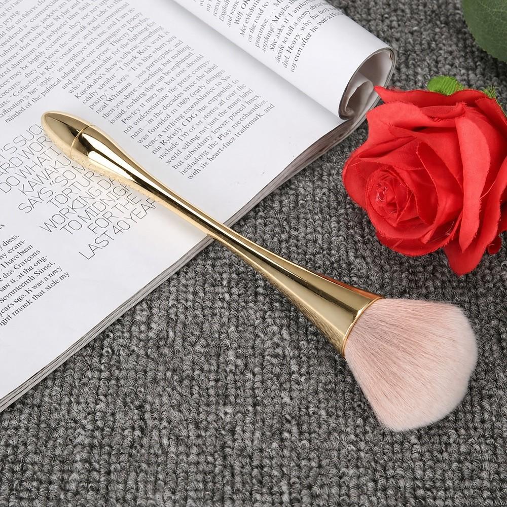 Gold Nail Dust Brush Large Size Manicure Brush Cleaning Brush Powder Remover Brush Home Manicure