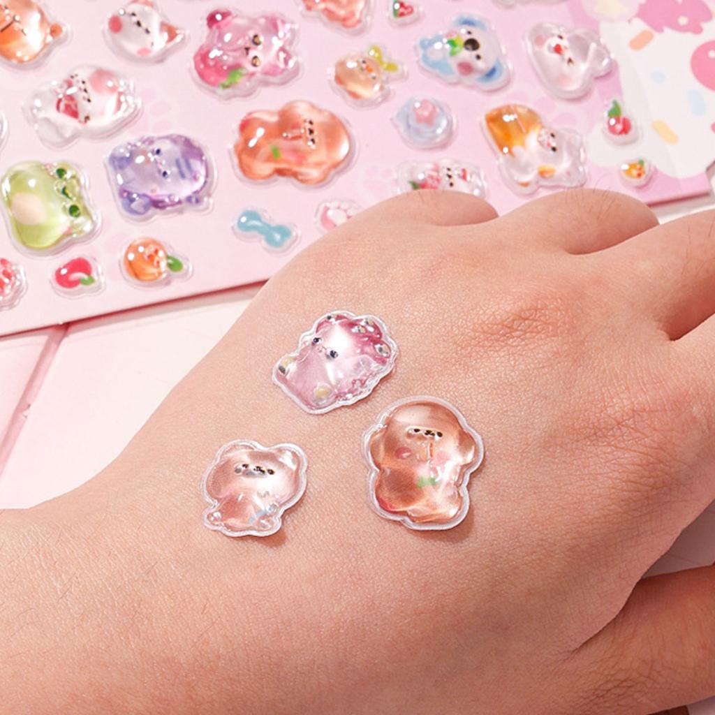 Мультфильм 3D наклейки Водостойкие животные бабочка наклейка для планировщика пенал телефон чехол бутылка для воды скейтборды