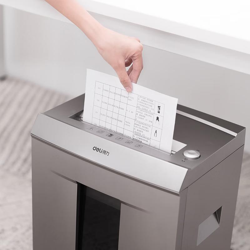Deli 9958 20L Cross-Cut Office Shredder CN plug (adapter included)