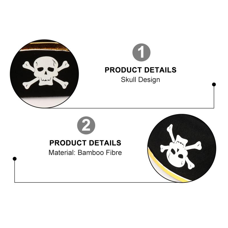 Сценическое представление Пираты Карибского моря Декорация Хэллоуин Искусственная кожа Пиратская шляпа Треуголка Шляпа Капитана Джека