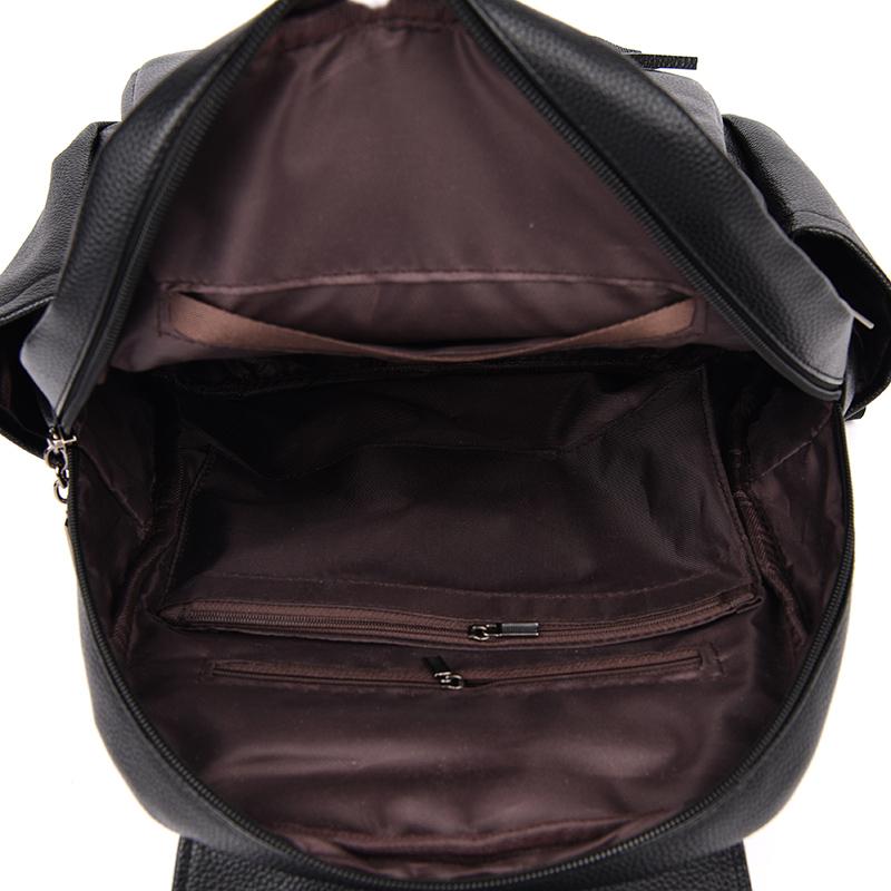 Кожаный рюкзак Женский дорожный рюкзак большой вместимости