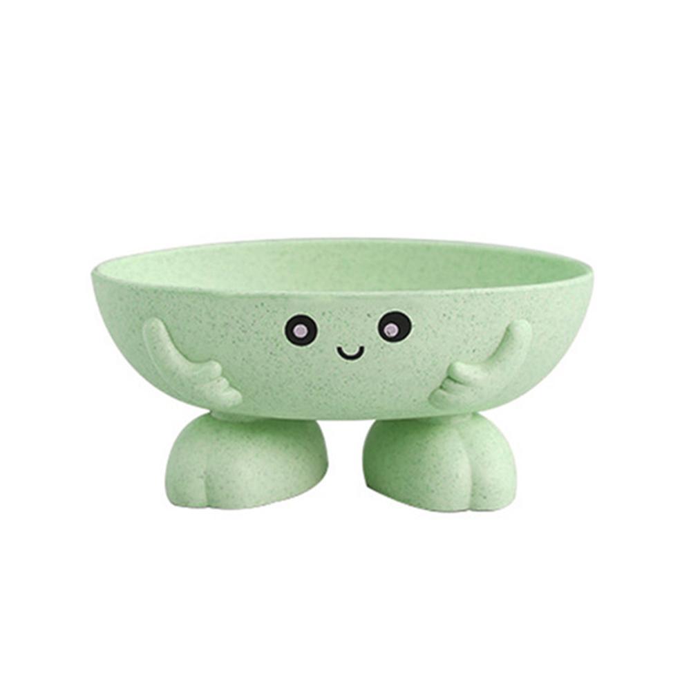 Мультяшная коробка для мыла из пшеничной соломы, практичная, легкая в очистке, держатель для мыла, коробка для мытья посуды для ванной комнаты