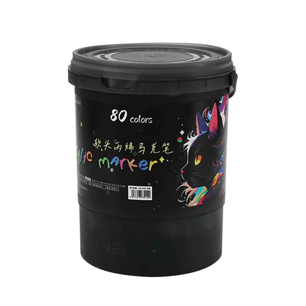 Multiple Colors Acrylic Marker Pen Soft Headed Soft Headed Marker  Children's Drawing