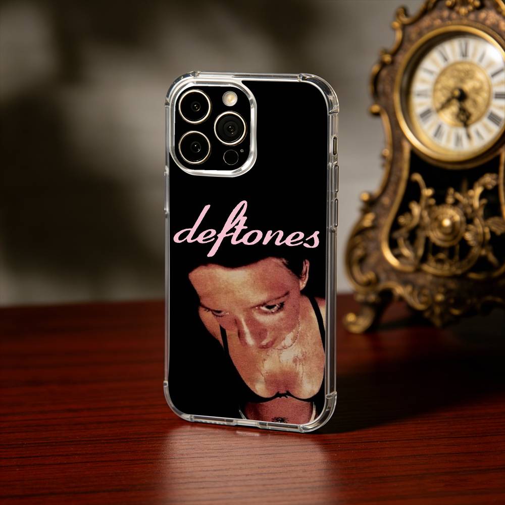 Чехол для телефона R-Rock Band D-Deftones Для iPhone17,16,15,14,13Pro Max,us,Мягкий силиконовый прозрачный чехол