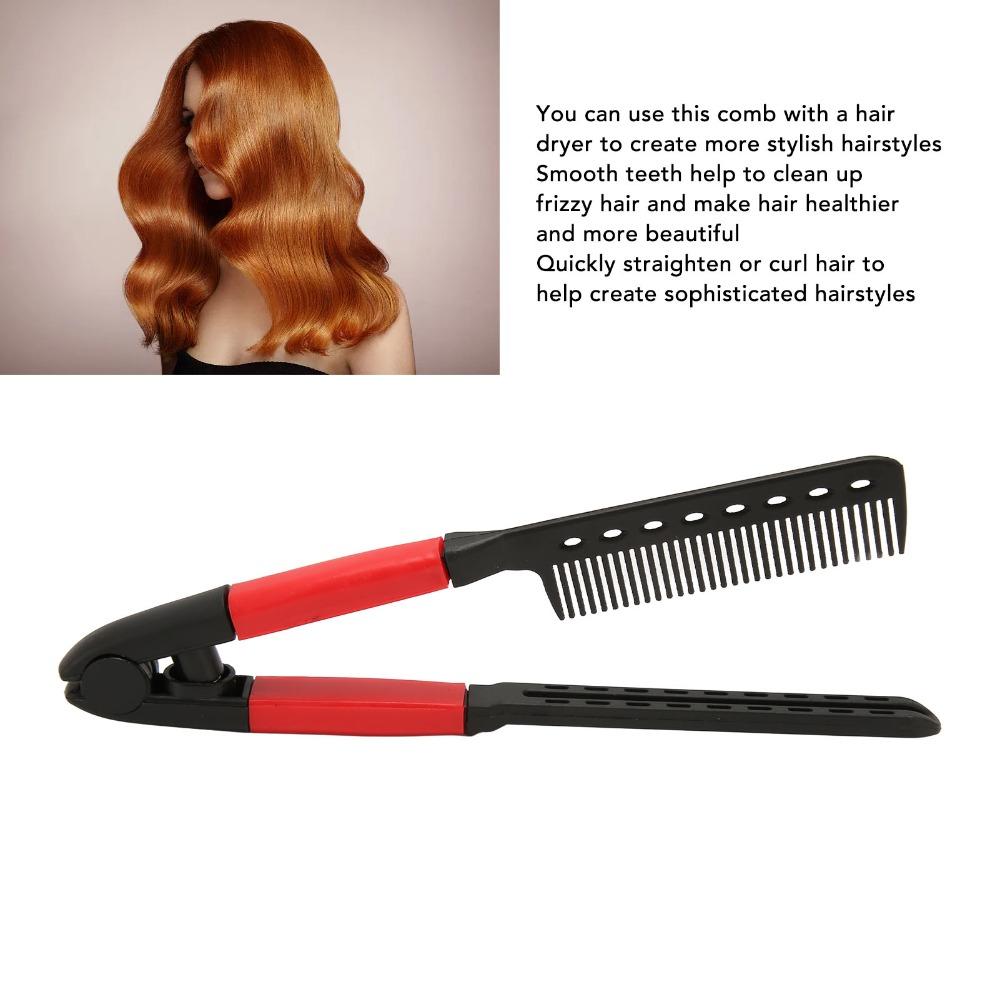Rounded Teeth Hair Straightening Comb High Temperature Avoid Styling Hair Comb For Unkempt Hair