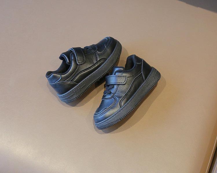 2025 Весна и Осень Детские Белые Кожаные Спортивные Кроссовки - Мягкая Подошва Для Мальчиков И Девочек