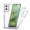 Подходит для чехла на мобильный телефон MOTO G06 G85 новый противоударный трехслойный G84 прозрачный защитный чехол против отпечатков пальцев