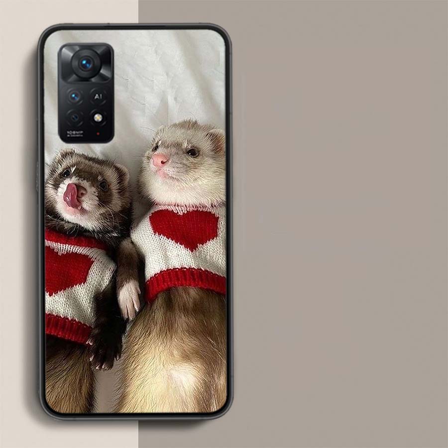Милый Выдра, Которая Любит Чистую Еду Чехол Для Телефона Для Xiaomi Redmi Note 12 Pro Plus 5G 12S 11 11E 11T Pro 10 9 8 7 11S 10S 4G 9T 8T 9