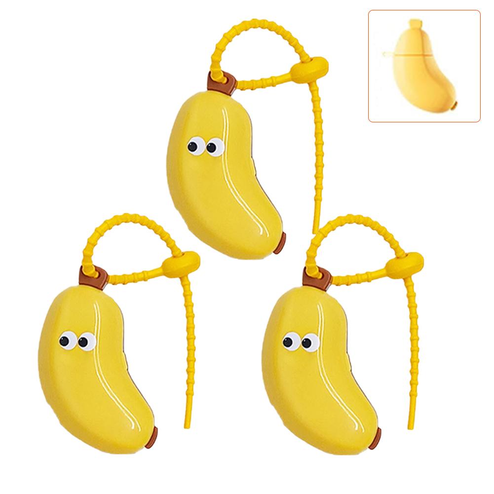 Wholesale Portable Toothbrush Holder Must-have Travel Toothbrush Protective Cap Cute Banana Hiking Camping Brush Cap Case