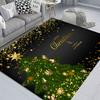 Декоративный напольный коврик с рождественским принтом для гостиной, спальни, дивана, прикроватное одеяло, годовой коридор, напольный противообрастающий дверной коврик