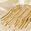 18K Gold Stainless Steel Chain Bracelet - Elegant DIY Jewelry for Women