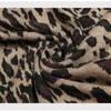 Women Autumn Winter Fur Collar Leopard Pattern Shawl Cardigan Fashion Vintage Batwing Sleeve Thick Warm Cape Coat