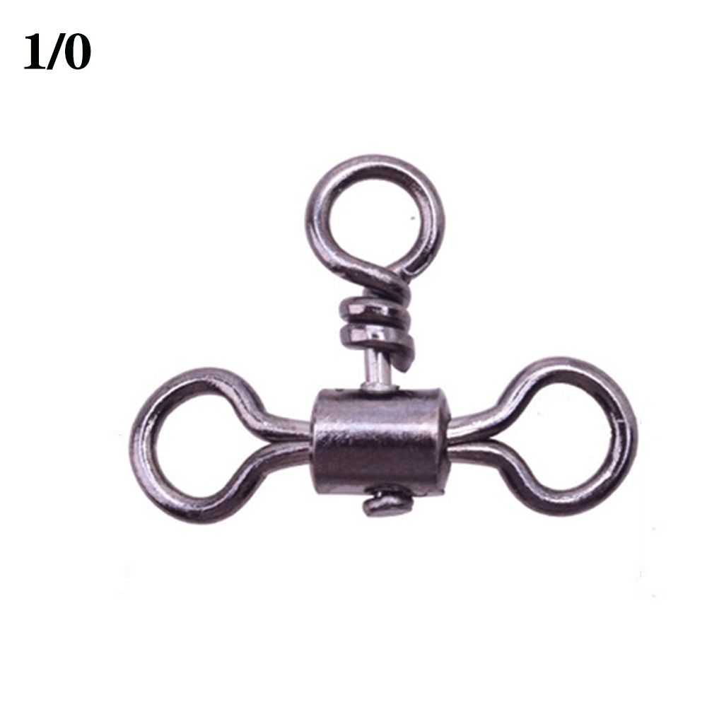 Bearing Barrel Trident Fishhook Connector 3 Way Bearing Swivel Cross Line T-shape Fishing Swivels