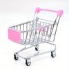 Mini Supermarket Shopping Trolley Cart Desktop Model Children's Toys