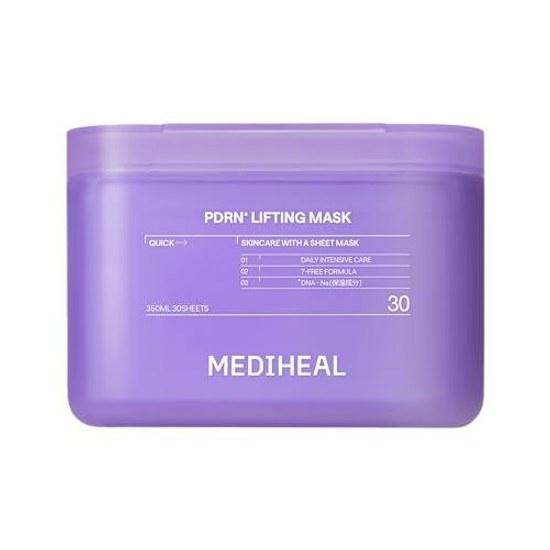MEDIHEAL PDRN 30 листов тканевая маска большая упаковка для ежедневного использования высокая увлажняющая забота увлажняющая маска для кожи
