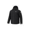 Snow Down Jacket With Drawstring Hood and Casual Warm Down Padding Men Outerwear Black H13869