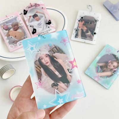 Instagram Стиль 3-дюймовый Акриловый Держатель для Покард K-Pop Идол Фанаты Маленькая Рамка для Покард Чехол Обложка для ID-карты Лицензии Защитная Обложка