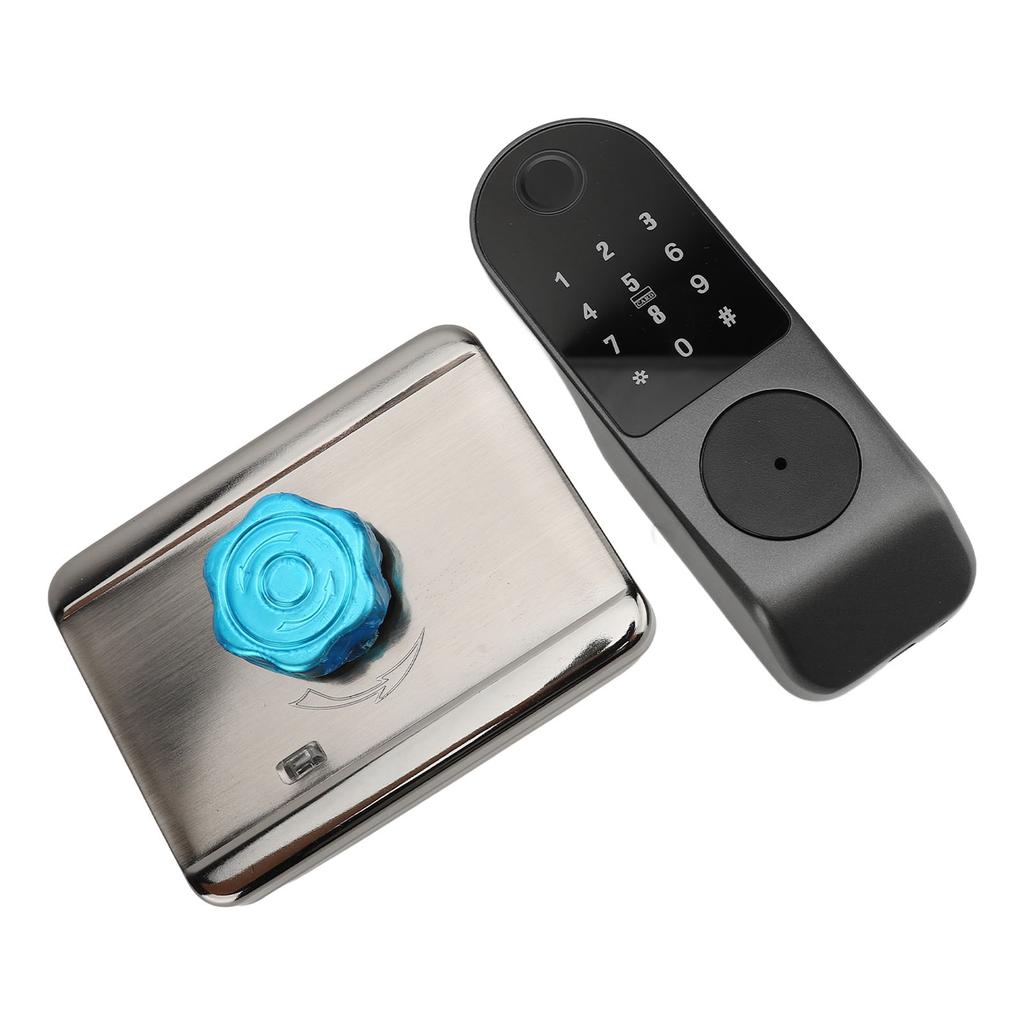 Электронный дверной замок с засовом и 2 картами, отпечатками пальцев, паролем, разблокировкой, приложением для управления квартирой