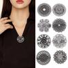 1PC Girls Classical Vintage Scarf Anti-Slip Flower Patterns Brooches Collar Clip Shawl Cardigan