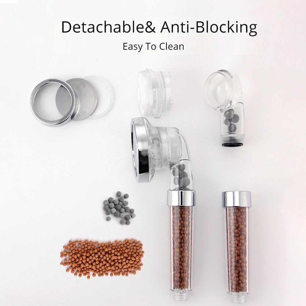 Душевая лейка Товары для ванной комнаты Анионный фильтр Товары для дома Ручная Высокое давление