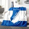 Flame And Shield Hoffenheim Flannel Blanket, Soft Polyester, Modern Design, All-Season for Camping, Travel, Gifts for holidays or birthdays