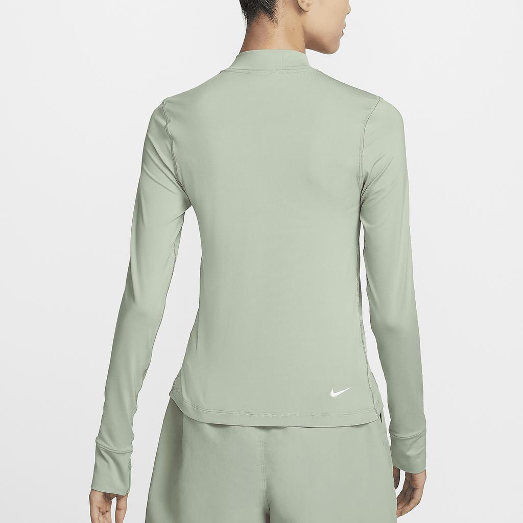 Nike Футболка ACG Series DFADV UV GT RCK Stretch Outdoor Solid Color Half High Neck Casual Long Sleeve T Shirt Women Tops Light-Green FN1964-370