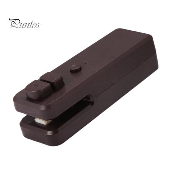 Mini Bag Sealing Machine Food Package Sealer Moisture-proof USB Rechargeable with Cutting Function Freshness-keeping Plastic Bags Snack Bags Sealer