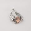 Peach Tourmaline Gemstone Silver Pendant 1.8" 925 Sterling Silver Women Jewelry For Birthday Gift CP-42-13