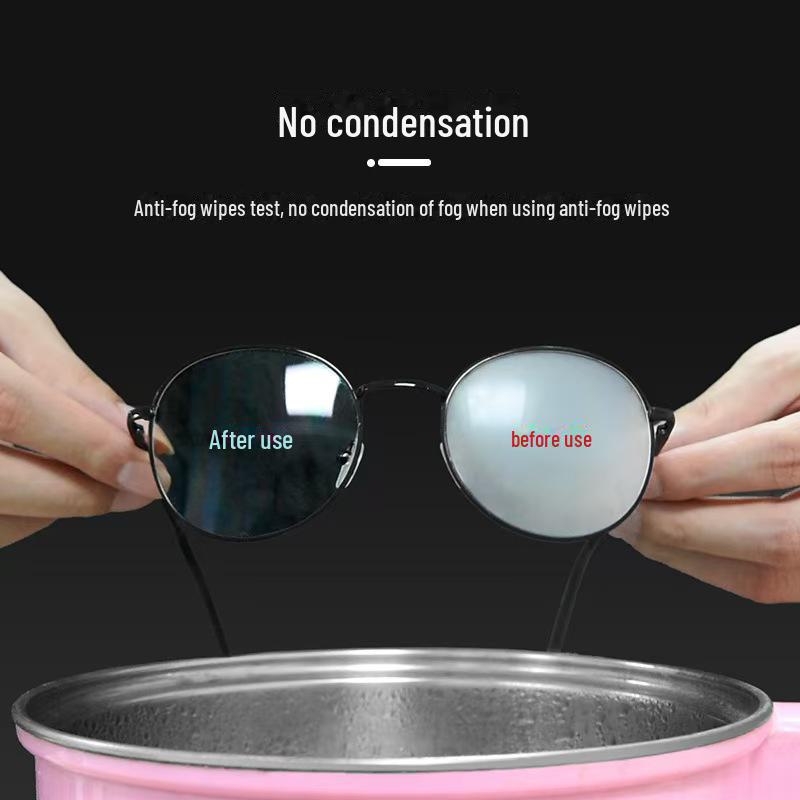 Disposable Anti-Fog Lens Cleaning Wipes for Glasses - Portable Winter Cloth