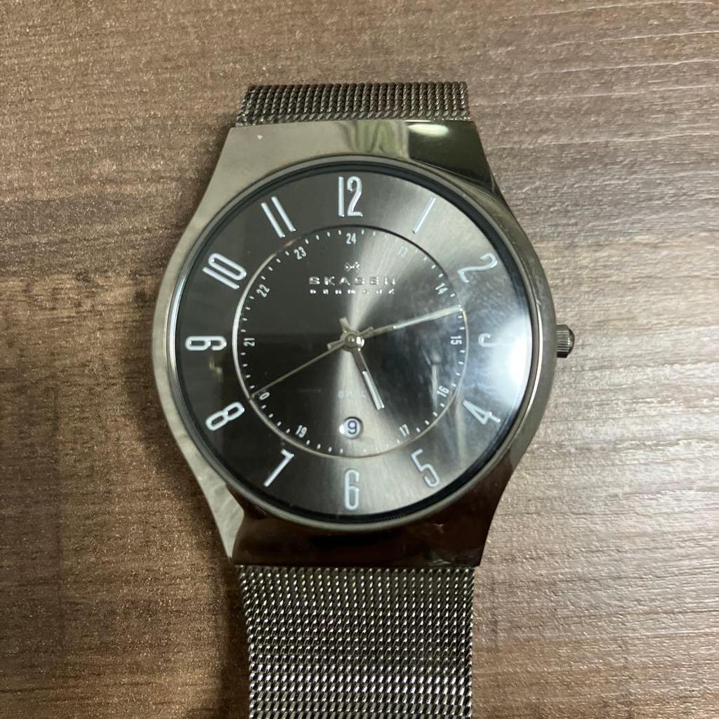 Подержанные часы SKAGEN Серебристые Скандинавский дизайн Кварцевые