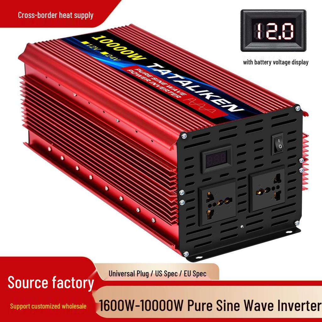 Pure Sine Wave Inverter 1600W-10000W, 12V/24V to 110V/220V