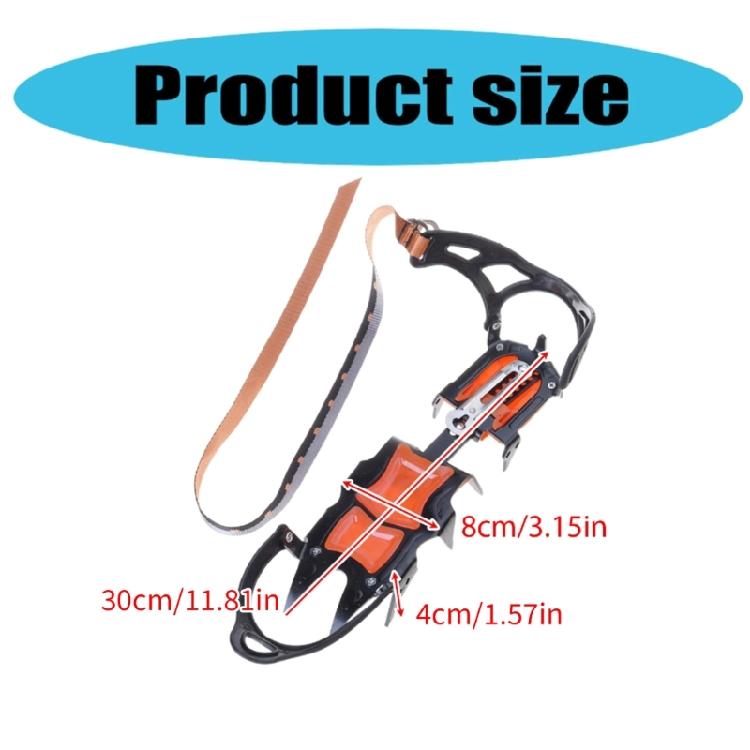 12-зубые ледоступы для ботинок и обуви, противоскользящие ледоступы с шипами для зимнего активного отдыха, катания на лыжах