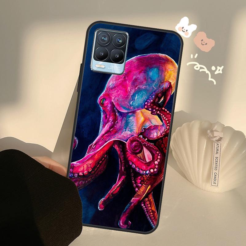 Эстетика Океанического Осьминога Для Realme 8 9 Pro Plus GT Neo 2 GT Master 9i 8i Чехол для Телефона Для OnePlus 9 10 Pro 9R Nord2