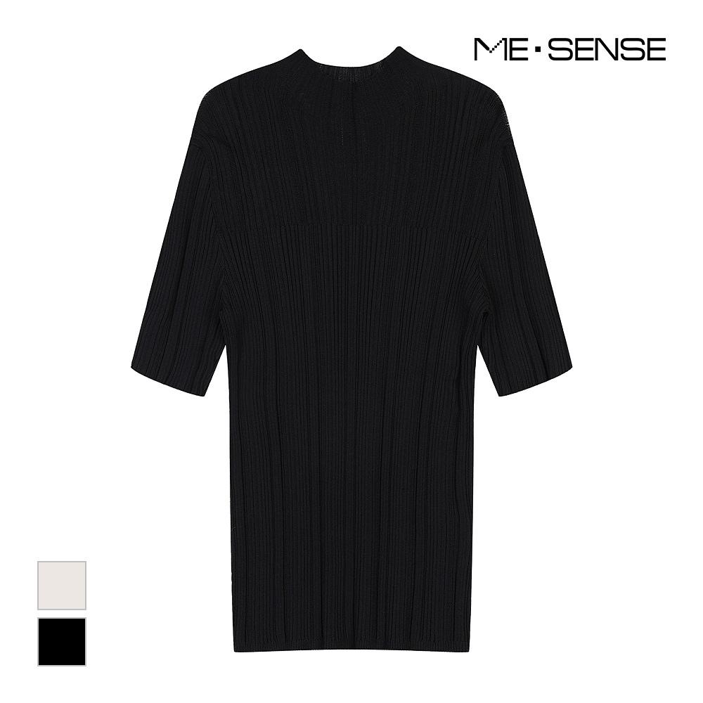 MESENSE Узкий вязаный топ с рукавом 3/4_Mb48Knmd01Z