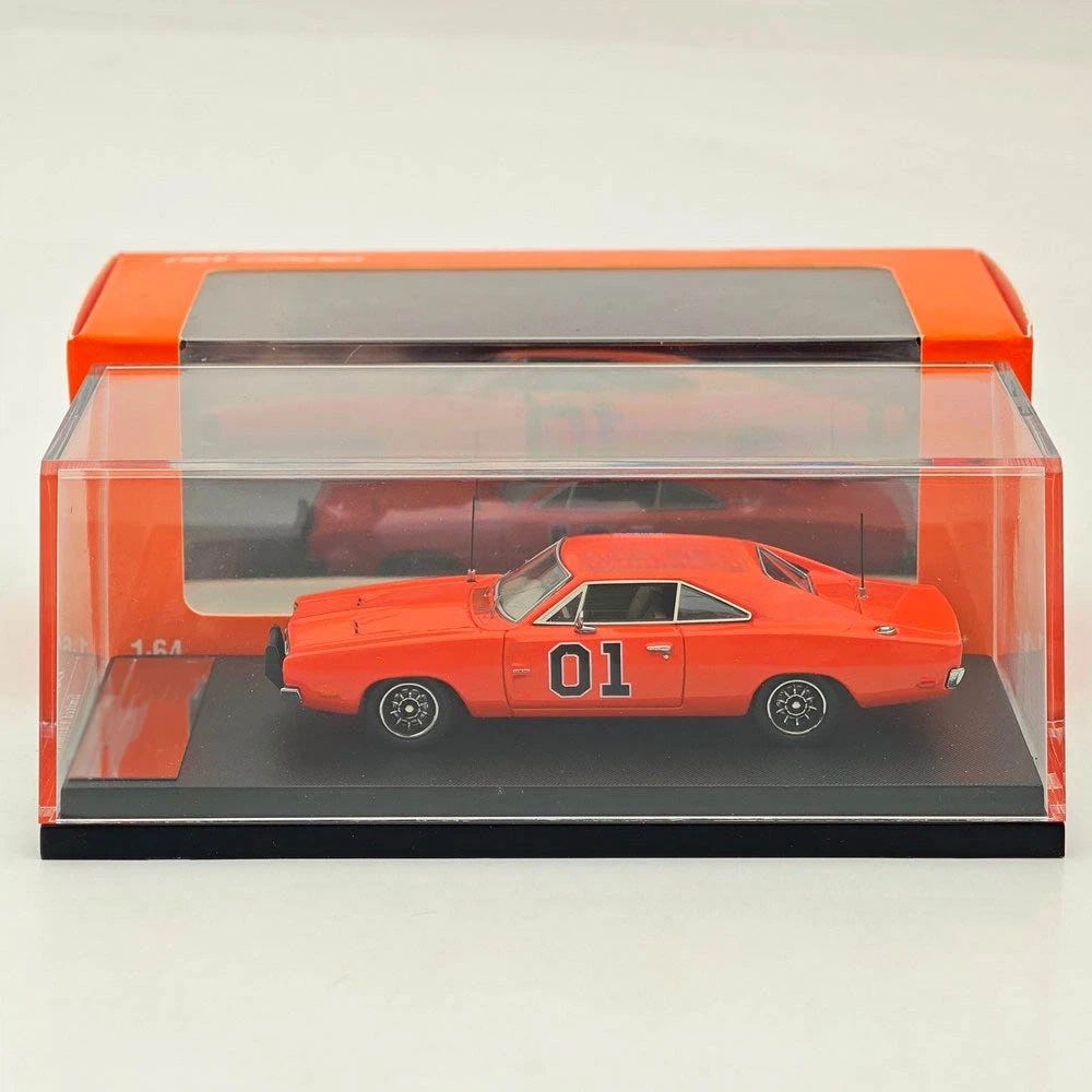 ABBX1 Мини-кузница 1/64 1969 Chargr R/T и General Lee Литая модель автомобиля Миниатюрная Ограниченная коллекция Игрушечные модели транспортных средств