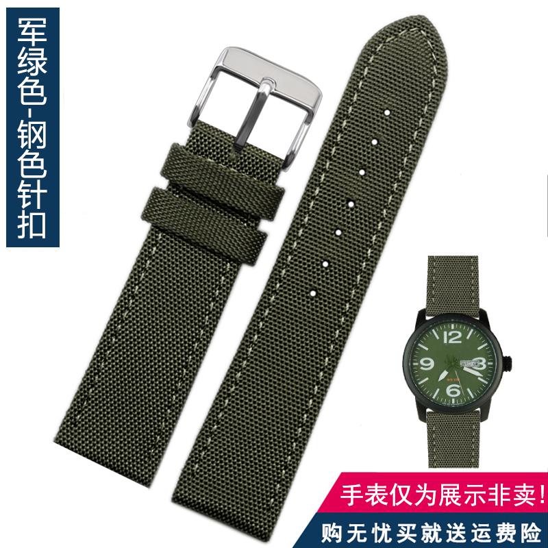 Для часов Omega Seiko Casio Tissot Ремешок 19мм 20мм 22мм 23мм 24мм Нейлон Кожаный Браслет на запястье Мужской Водонепроницаемый Холщовый Браслет Ремень