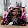Bratz kawaii printed blanket Picnic blanket Warm blankets Outdoor Blanket Home bed linings blankets for beds Birthday Gift