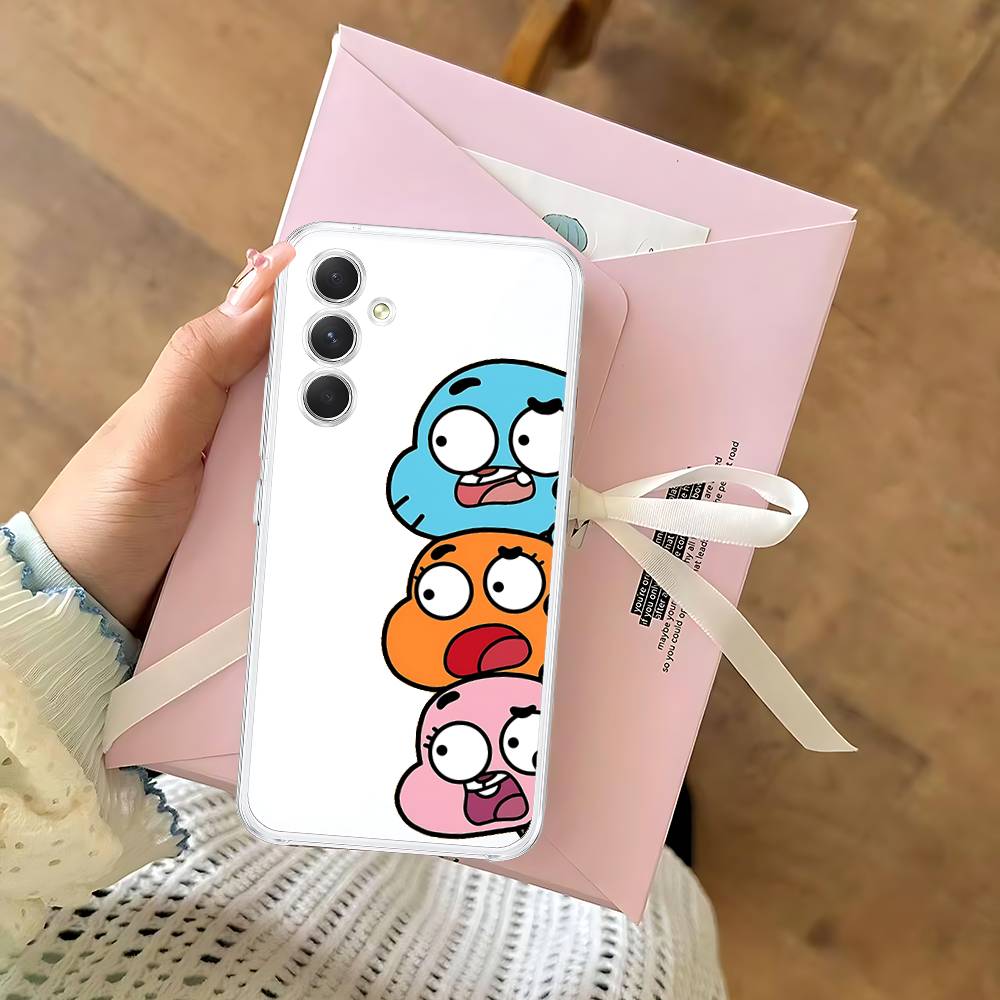 Милый Чехол для Телефона H-Darwin Watterson-S Для Samsung Galaxy Прозрачная Крышка A52 A12 A51 S21 Edge S22ULTRA S23 S24 S20LITE Plus Ult